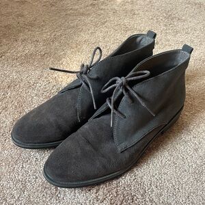 Regarde Le Ciel Women’s Black Leather Suede Ankle Boots